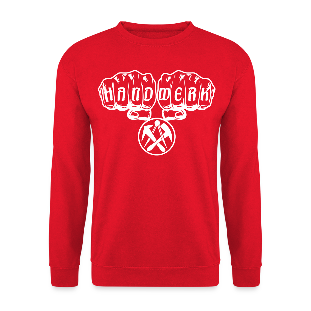 Unisex Pullover "Dachdecker" Rot Unisex Pullover