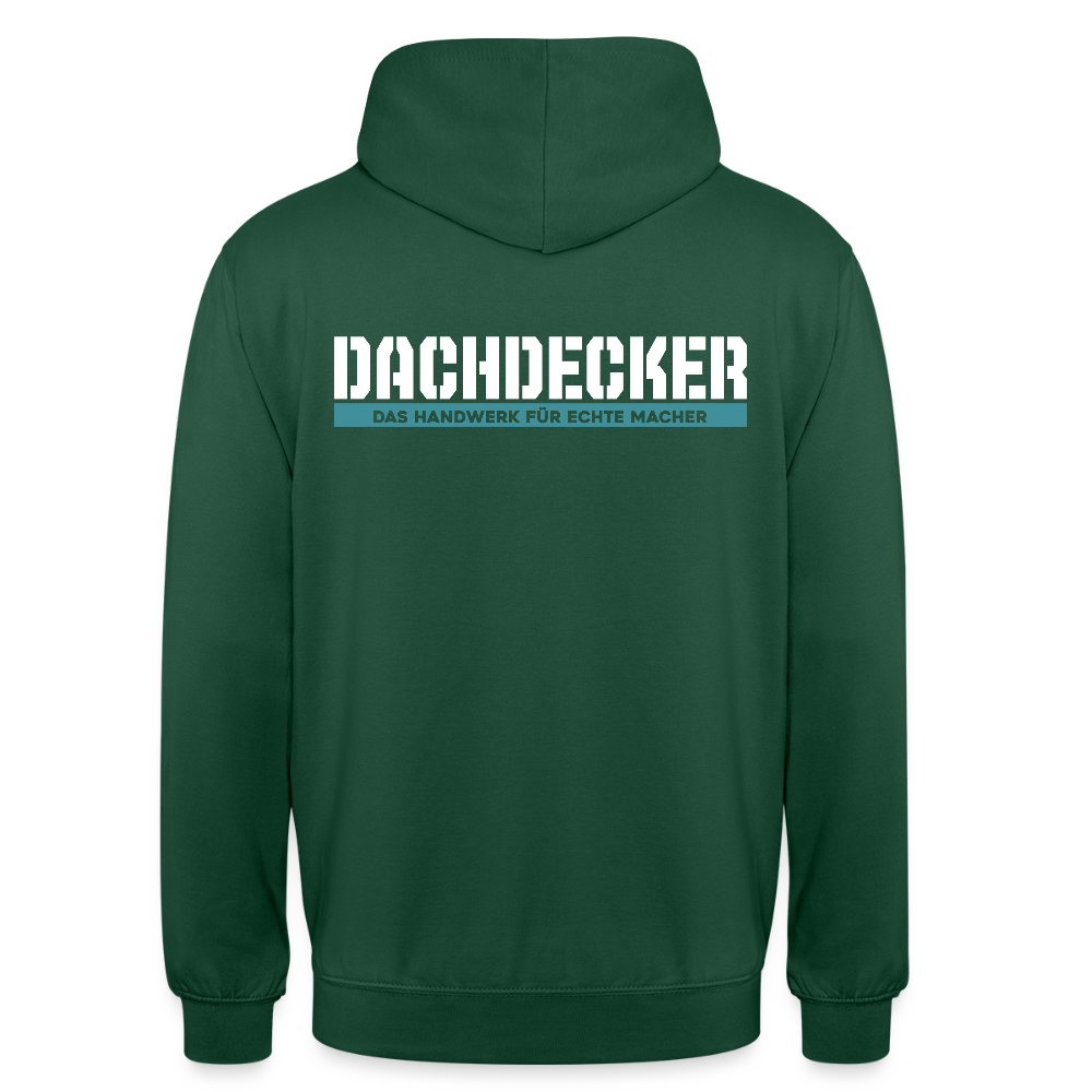 Unisex Hoodie HW-300 | MACHER "Dachdecker" Flaschengrün Unisex Hoodie {{ color }}