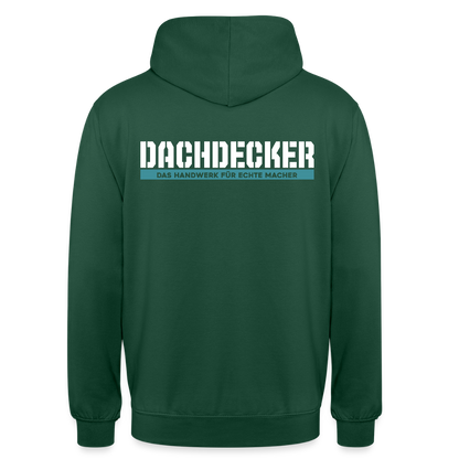 Unisex Hoodie HW-300 | MACHER "Dachdecker" Flaschengrün Unisex Hoodie {{ color }}