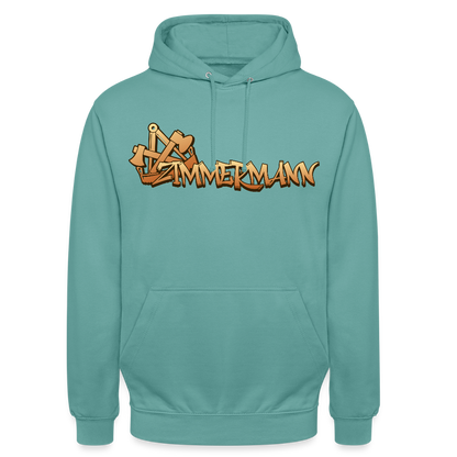 Unisex Hoodie "Zimmermann" Pastelltürkis Unisex Hoodie