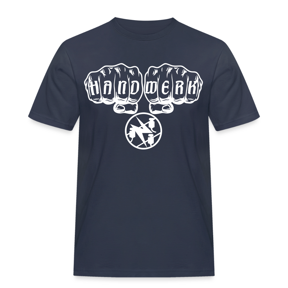 Männer Workwear T-Shirt "Elektriker" Navy Männer Workwear T-Shirt