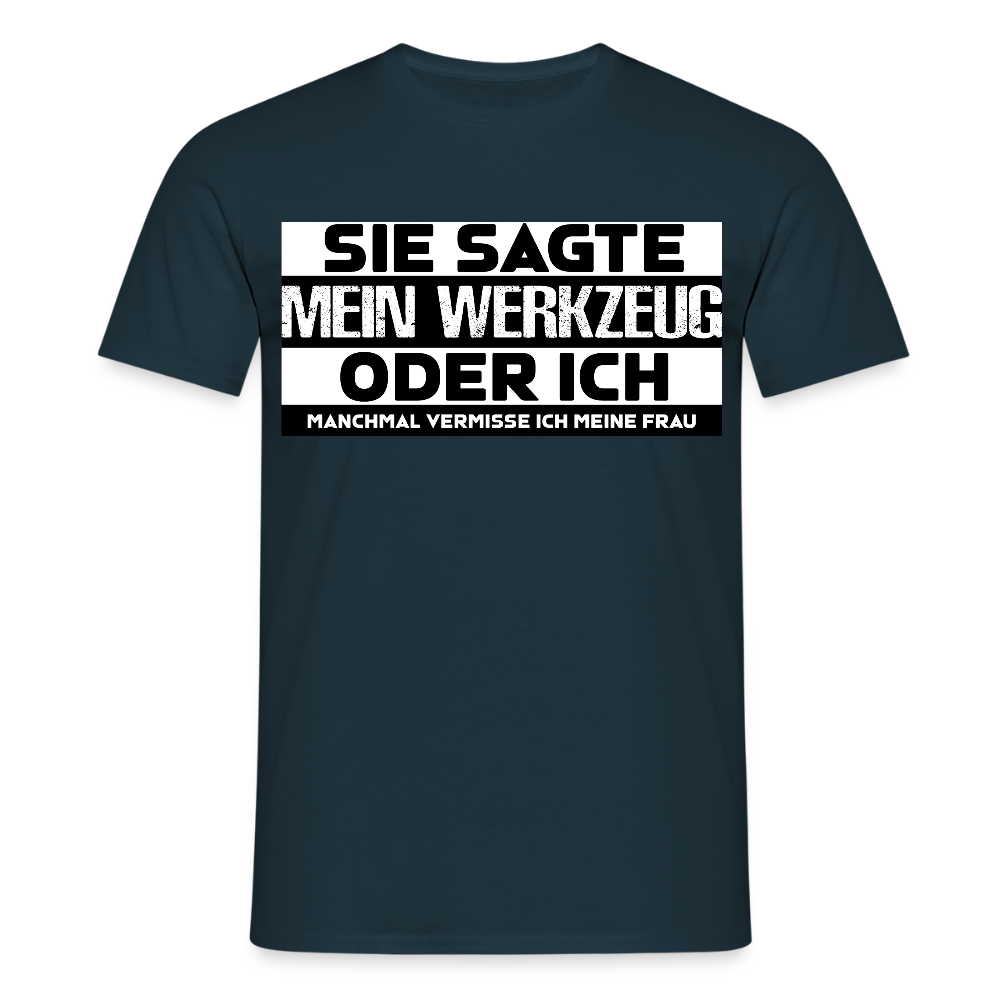 Unisex T-Shirt "Werkzeug" Navy Männer T-Shirt
