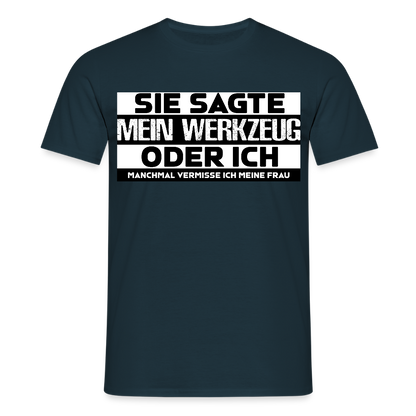 Unisex T-Shirt "Werkzeug" Navy Männer T-Shirt