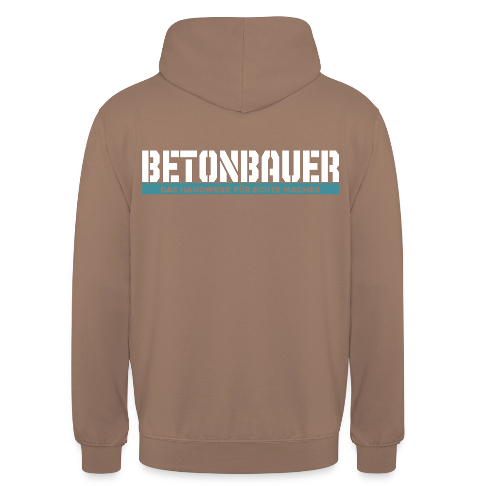 Unisex Hoodie HW-300 | MACHER "Betonbauer" Mokka Unisex Hoodie {{ color }}