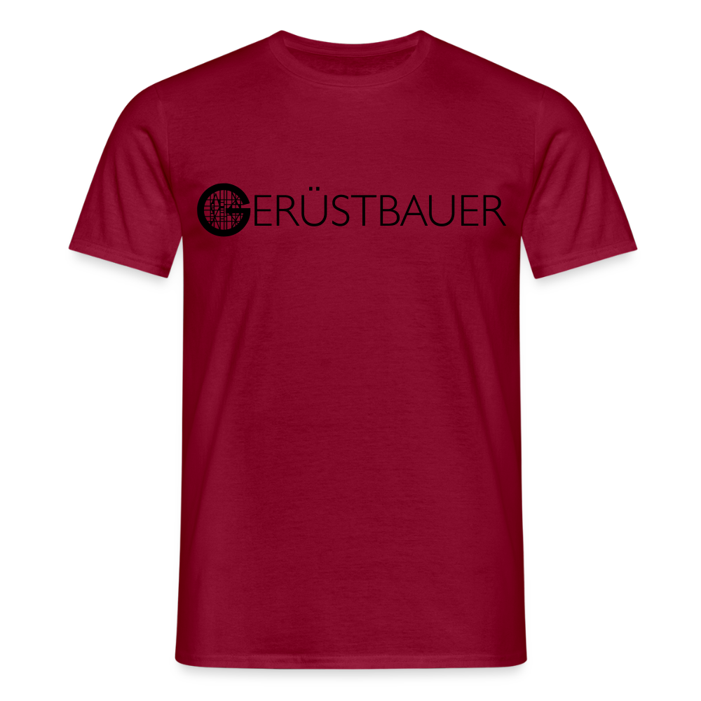 Unisex T-Shirt "Gerüstbauer" - Ziegelrot