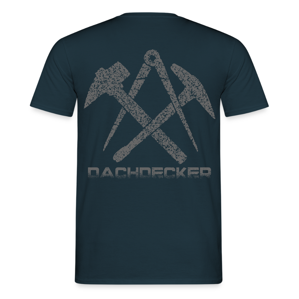 Unisex T-Shirt "Dachdecker" Navy Männer T-Shirt