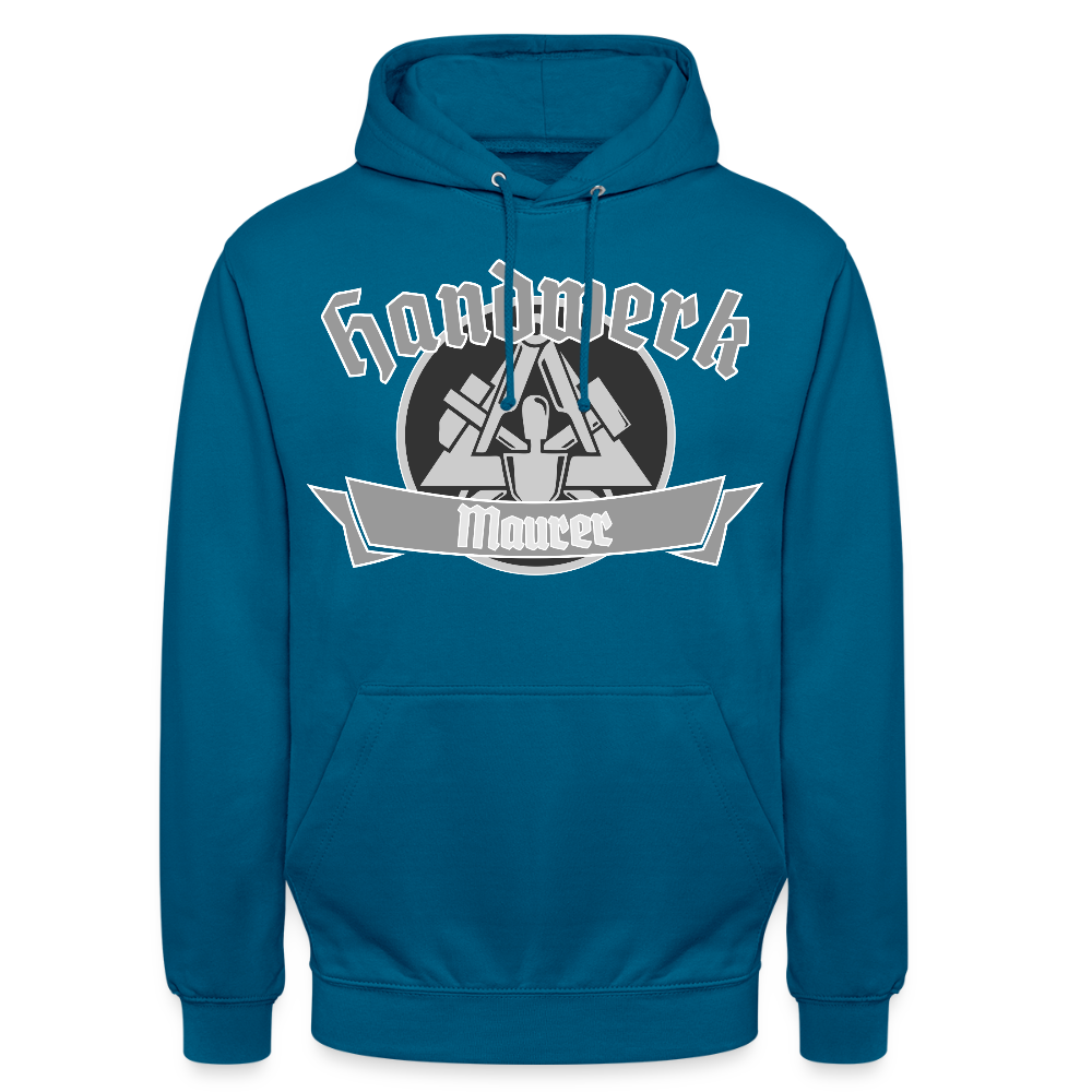 Unisex Hoodie "Maurer" Tiefseeblau Unisex Hoodie