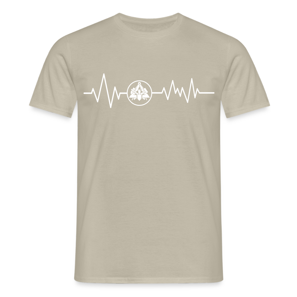 Unisex T-Shirt "Maurer" Sandbeige Männer T-Shirt