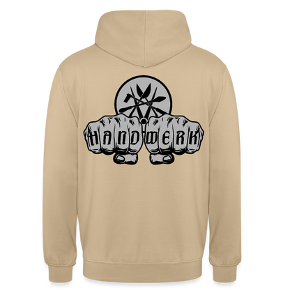 Unisex Hoodie "Spengler" beidseitig bedruckt - Beige