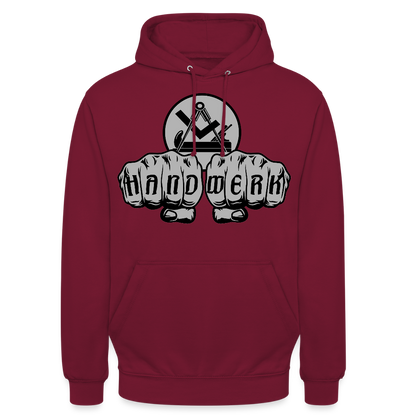 Unisex Hoodie "Schreiner/Tischler" Bordeaux Unisex Hoodie