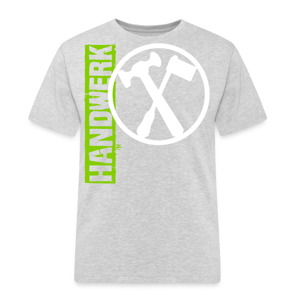 Unisex Workwear T-Shirt "Installateur" Grau meliert Männer Workwear T-Shirt