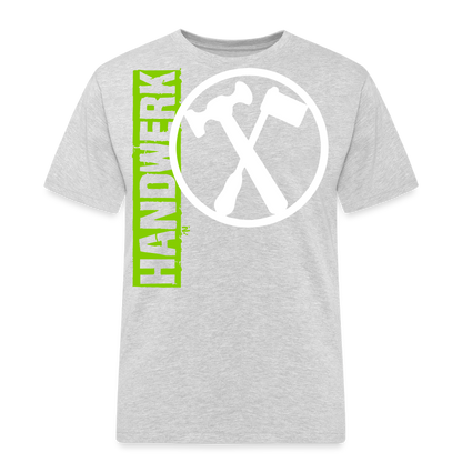 Unisex Workwear T-Shirt "Installateur" Grau meliert Männer Workwear T-Shirt