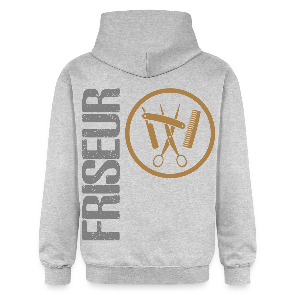 Gildan Unisex Softstyle® "Friseur" Hellgrau meliert Gildan Unisex Softstyle® Midweight Hoodie
