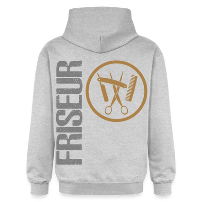 Gildan Unisex Softstyle® "Friseur" Hellgrau meliert Gildan Unisex Softstyle® Midweight Hoodie
