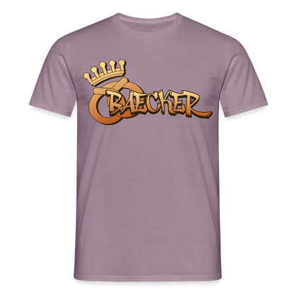 Unisex T-Shirt "Bäcker" Lilagrau Männer T-Shirt