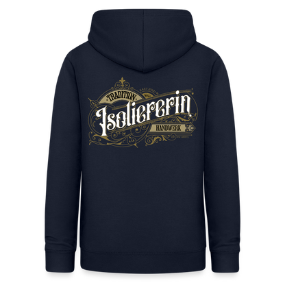 Frauen Hoodie "Isoliererin" Nostalgie Handwerk Navy Frauen Hoodie