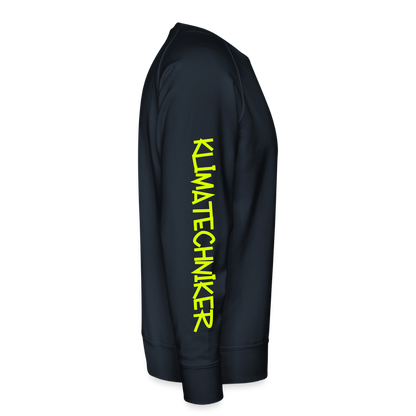Unisex Premium Pullover "Klimatechniker" neongelb Männer Premium Pullover