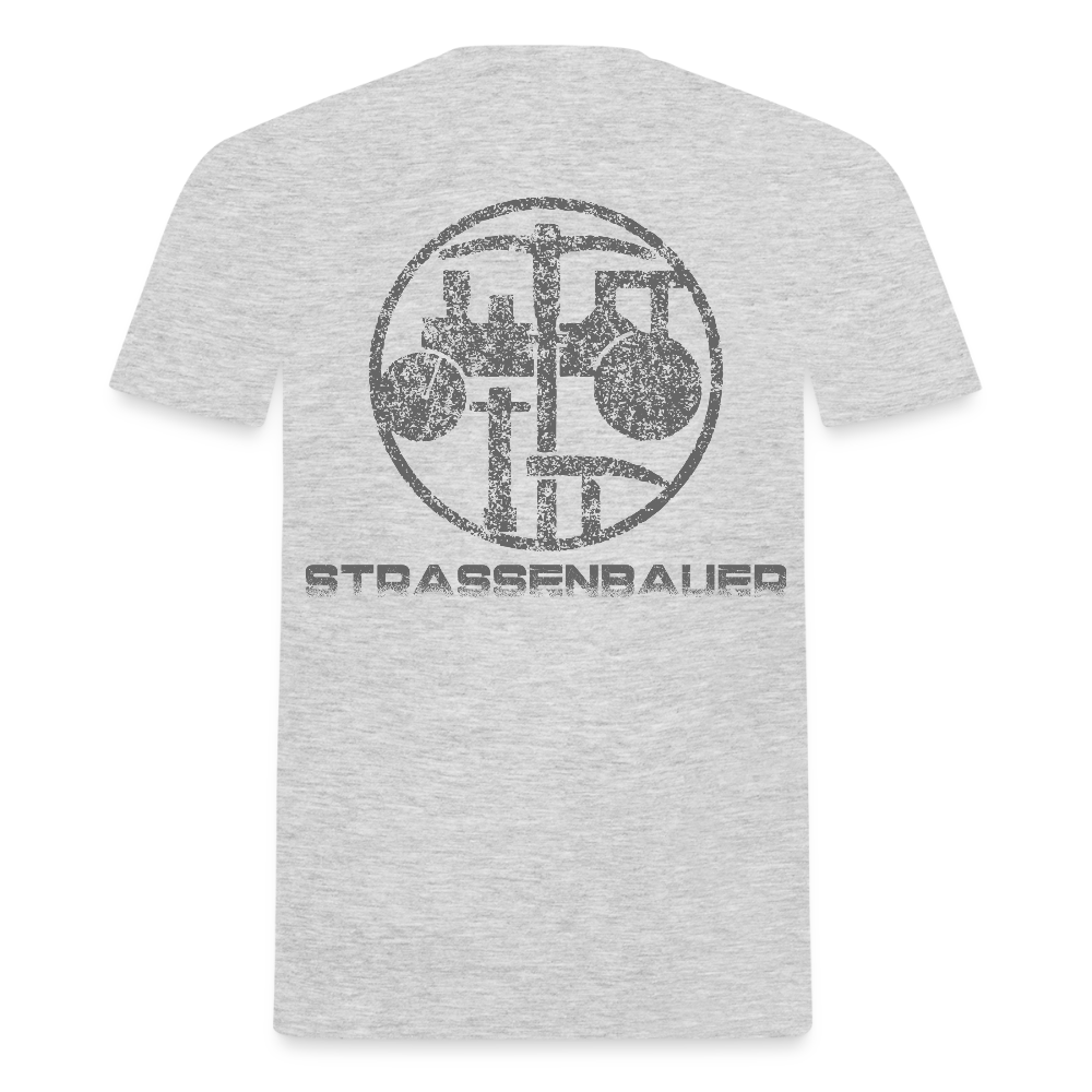 Unisex T-Shirt "Strassenbauer" Grau meliert Männer T-Shirt