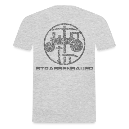 Unisex T-Shirt "Strassenbauer" Grau meliert Männer T-Shirt