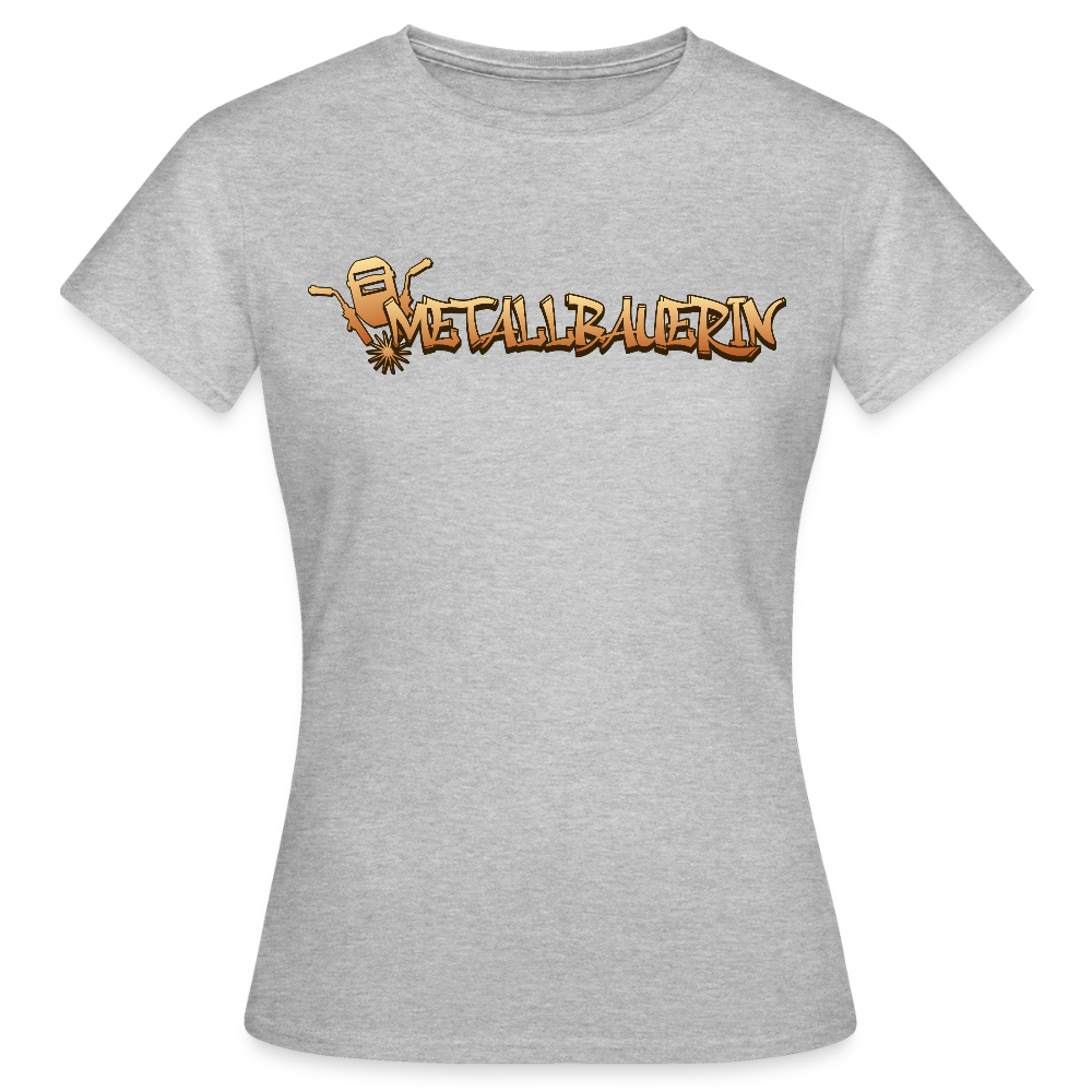 Frauen T-Shirt "Metallbauerin" Grau meliert Frauen T-Shirt