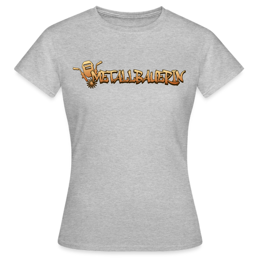 Frauen T-Shirt "Metallbauerin" - Grau meliert