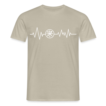 Unisex T-Shirt "Glaser" Sandbeige Männer T-Shirt