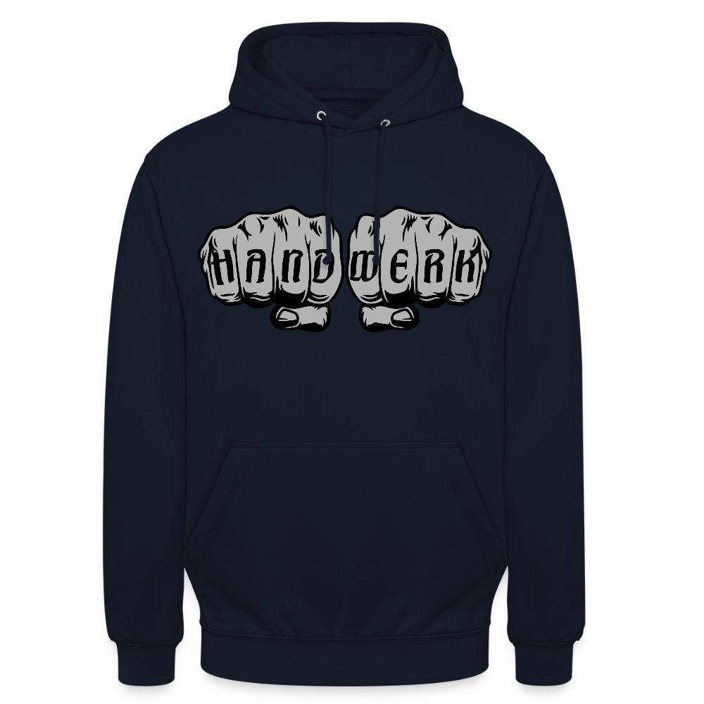 Unisex Hoodie "Handwerk" Navy Unisex Hoodie