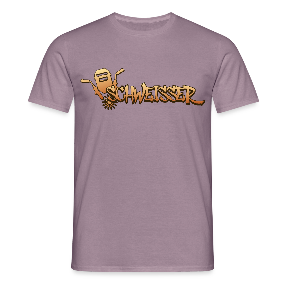 Unisex T-Shirt "Schweisser" Lilagrau Männer T-Shirt