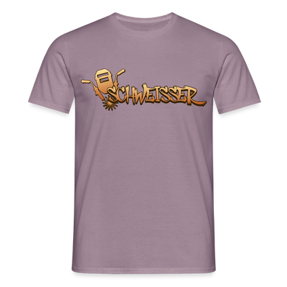 Unisex T-Shirt "Schweisser" Lilagrau Männer T-Shirt