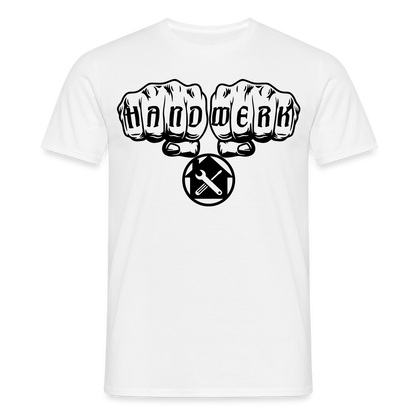 Unisex T-Shirt "Hausmeister" Weiß Männer T-Shirt