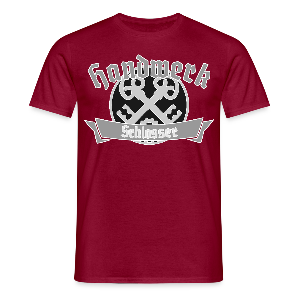 Unisex T-Shirt "Schlosser" Ziegelrot Männer T-Shirt