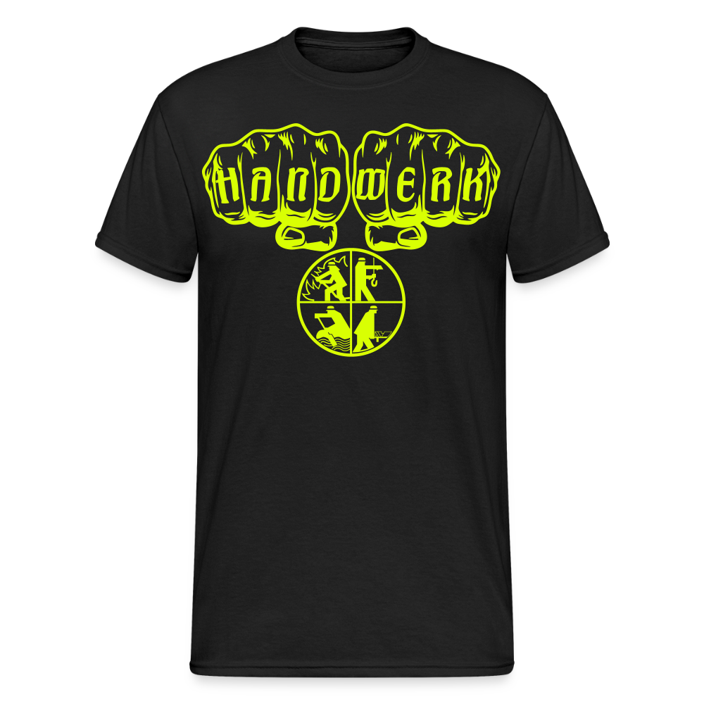 Unisex T-Shirt "Feuerwehr 7" - Schwarz
