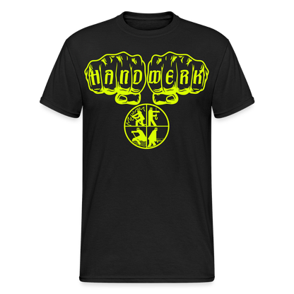 Unisex T-Shirt "Feuerwehr 7" - Schwarz