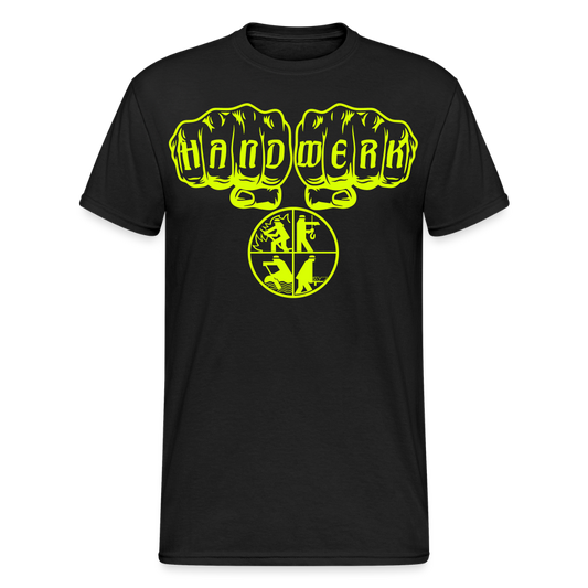 Unisex T-Shirt "Feuerwehr 7" - Schwarz