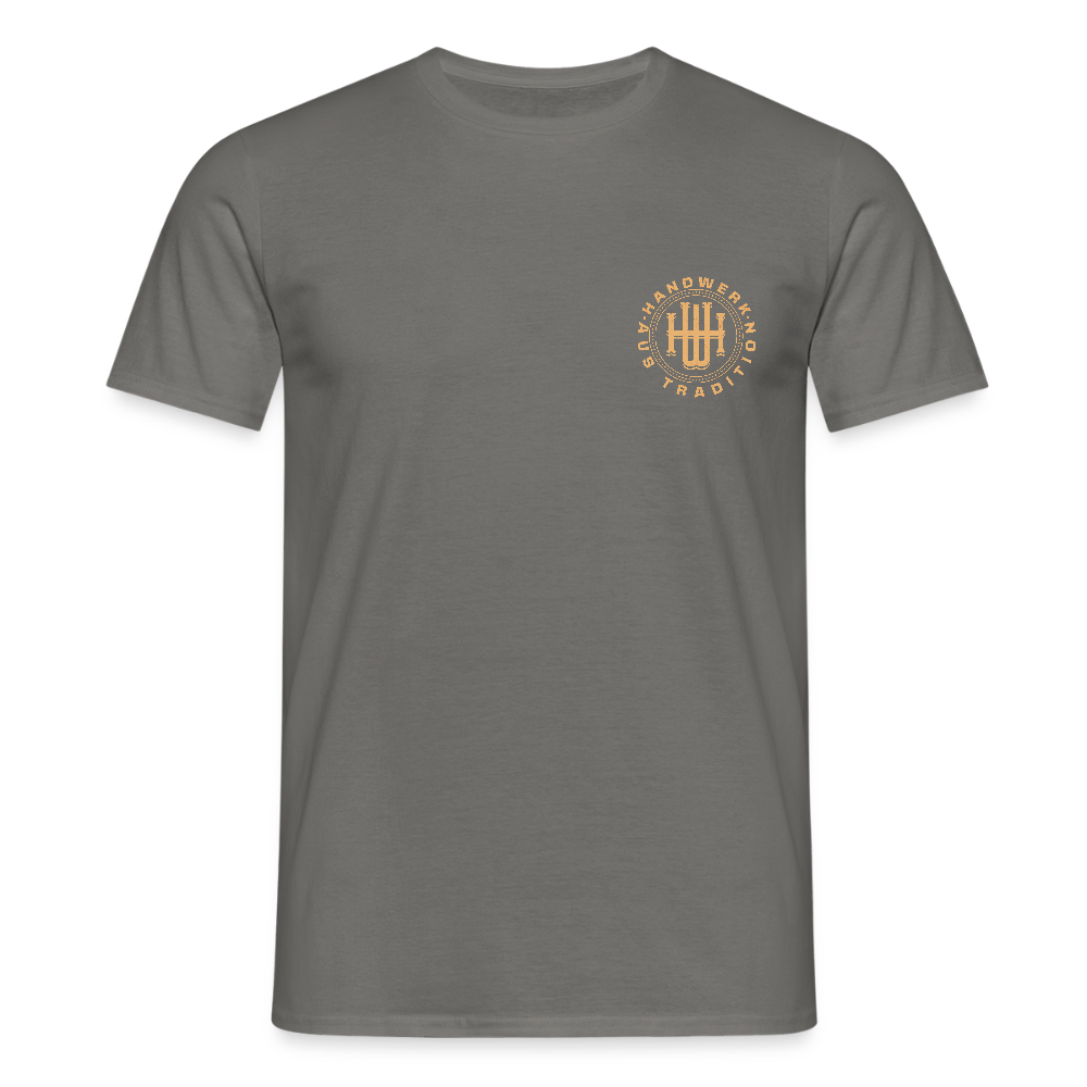 Unisex T-Shirt "Handwerk" (beidseitig bedruckt) Graphit Männer T-Shirt