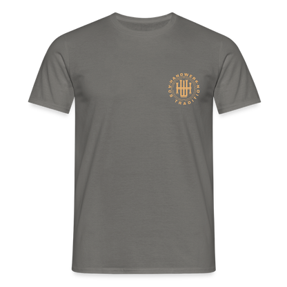 Unisex T-Shirt "Handwerk" (beidseitig bedruckt) Graphit Männer T-Shirt