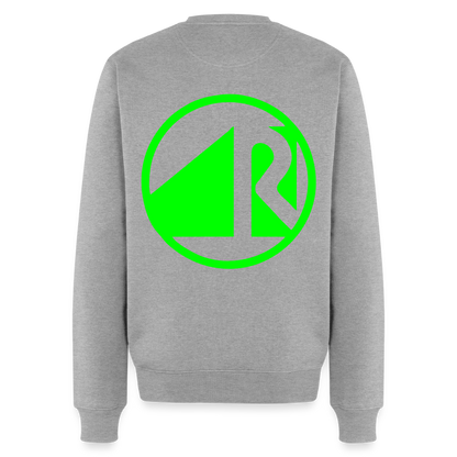 Unisex Premium Pullover "Raumausstatter" neongrün Grau meliert Männer Premium Pullover