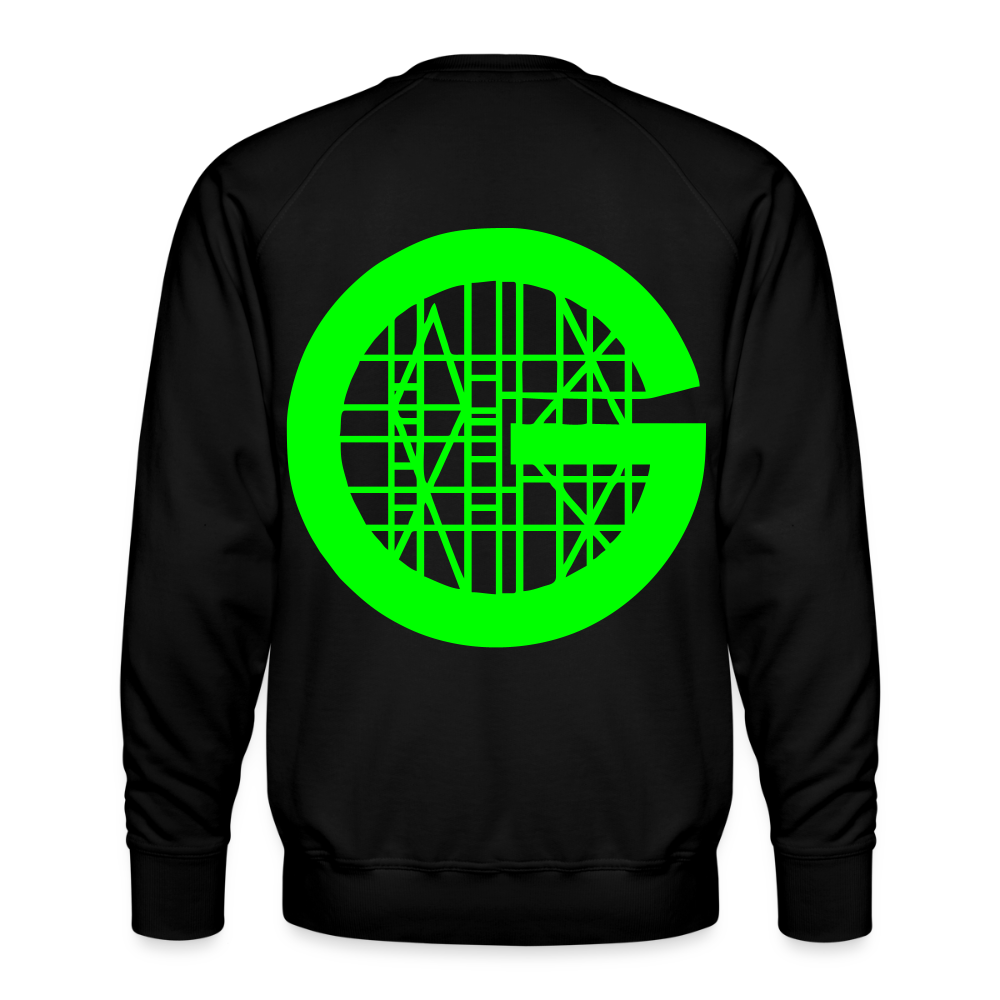 Unisex Premium Pullover "Gerüstbauer" neongrün - Schwarz