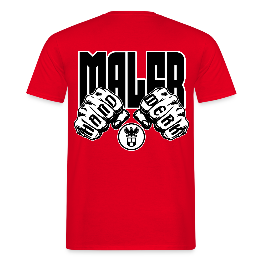 Unisex T-Shirt "Maler" Rot Männer T-Shirt