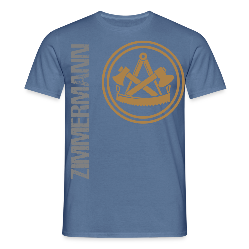 Unisex T-Shirt "Zimmermann" Taubenblau Männer T-Shirt