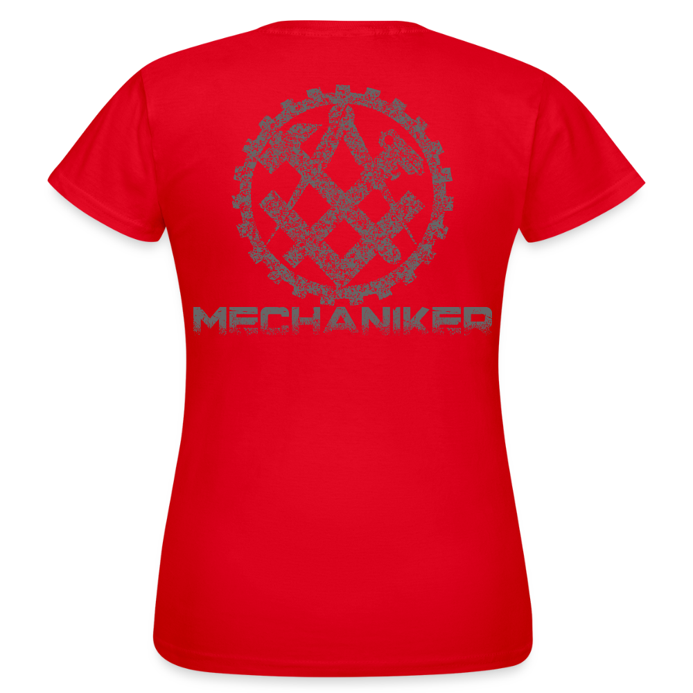 Frauen T-Shirt "Mechaniker" Rot Frauen T-Shirt
