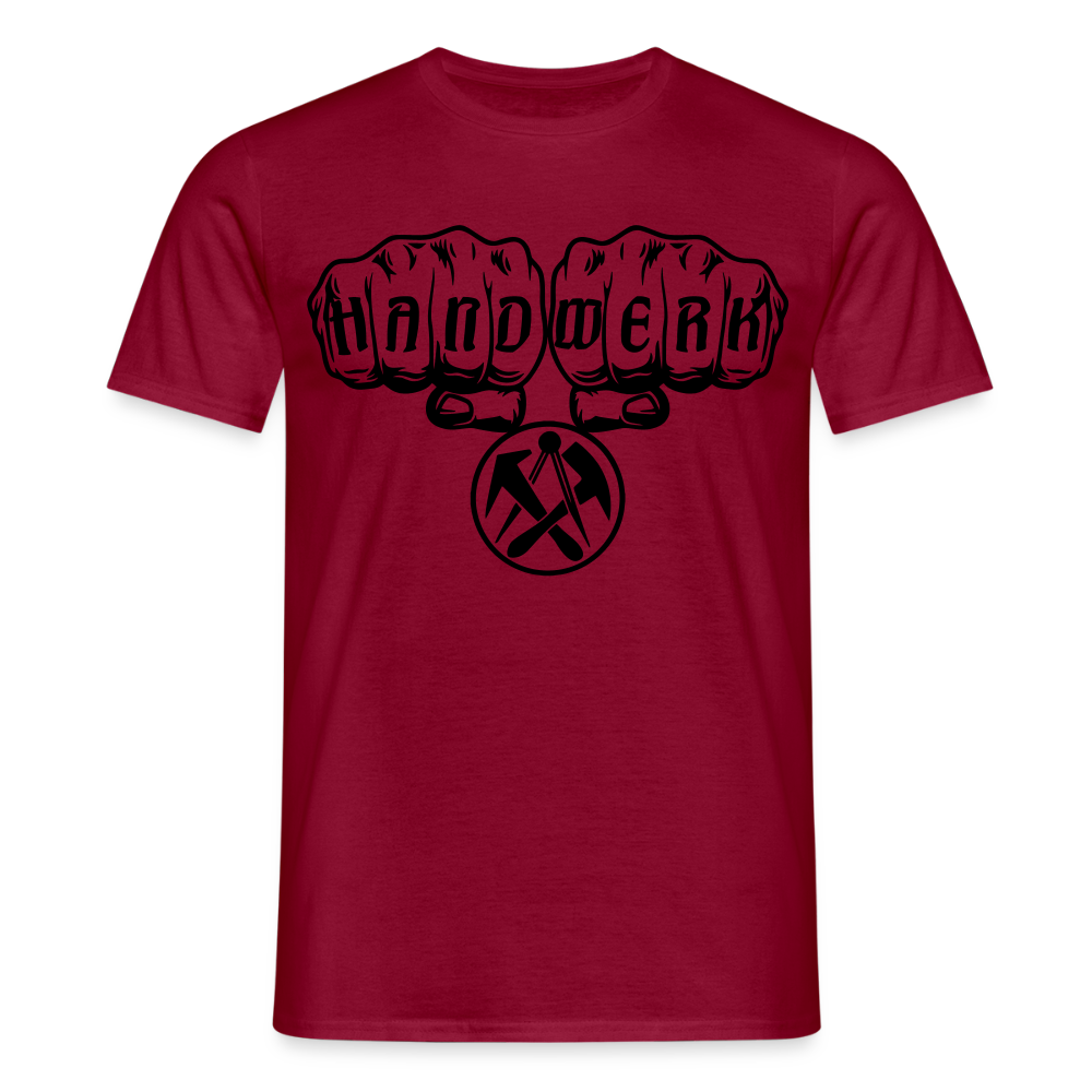 Unisex T-Shirt "Dachdecker" Ziegelrot Männer T-Shirt