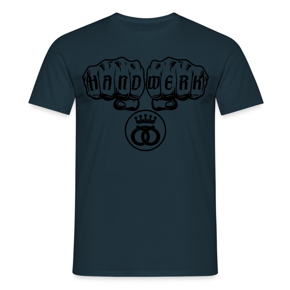 Unisex T-Shirt "Bäcker" Navy Männer T-Shirt