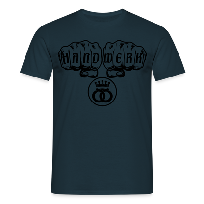 Unisex T-Shirt "Bäcker" Navy Männer T-Shirt