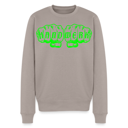 Unisex Premium Pullover "Metallbauer" neongrün Taupe Männer Premium Pullover