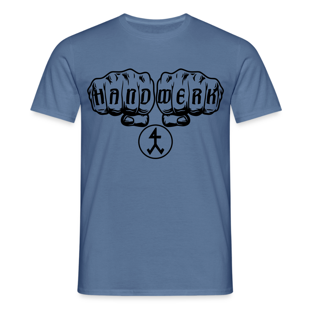 Unisex T-Shirt "Steinmetz" Taubenblau Männer T-Shirt