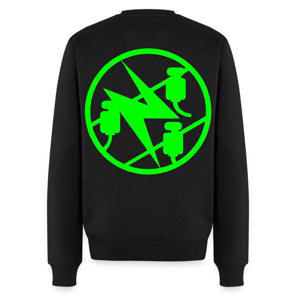 Unisex Premium Pullover "Elektriker" neongrün Schwarz Männer Premium Pullover