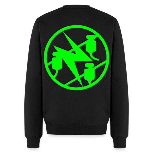 Unisex Premium Pullover "Elektriker" neongrün Schwarz Männer Premium Pullover