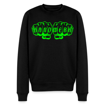 Unisex Premium Pullover "Bäcker" neongrün Schwarz Männer Premium Pullover