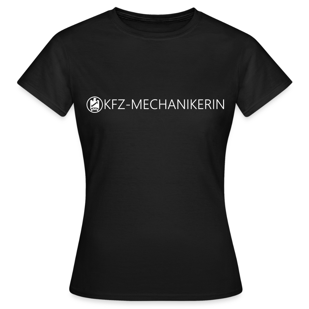 Frauen T-Shirt "KFZ-Mechanikerin" Schwarz Frauen T-Shirt